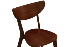Discount Miliboo Sillas diseño nogal LEENA (lote de 2)