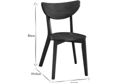 Discount Miliboo Sillas diseño nogal LEENA (lote de 2)