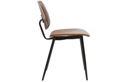 Best Miliboo Sillas en madera oscura y metal negro (lote de 2) TOBIAS