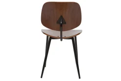 Best Miliboo Sillas en madera oscura y metal negro (lote de 2) TOBIAS