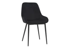 Cheap Miliboo Sillas en tejido negro (lote de 2) HOLO