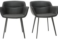 Online Miliboo Sillas modernas negras (lote de 2) NERO