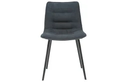 Best Miliboo Sillas modernas tejido efecto terciopelo gris oscuro (lote de 2) PARKER