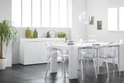 Cheap Miliboo Sillas modernas transparentes lote de 2 ISLAND