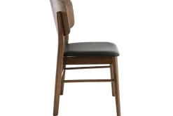 Fashion Miliboo Sillas nogal y negro (lote de 2) SHELDON
