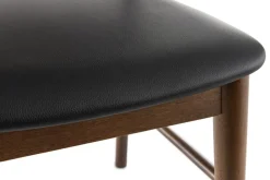 Fashion Miliboo Sillas nogal y negro (lote de 2) SHELDON