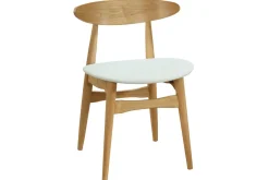 Outlet Miliboo Sillas nórdicas madera clara y blanco (lote de 2) WALFORD