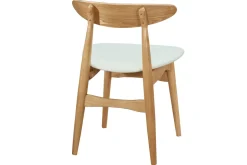 Outlet Miliboo Sillas nórdicas madera clara y blanco (lote de 2) WALFORD