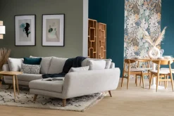 Outlet Miliboo Sillas nórdicas madera clara y blanco (lote de 2) WALFORD