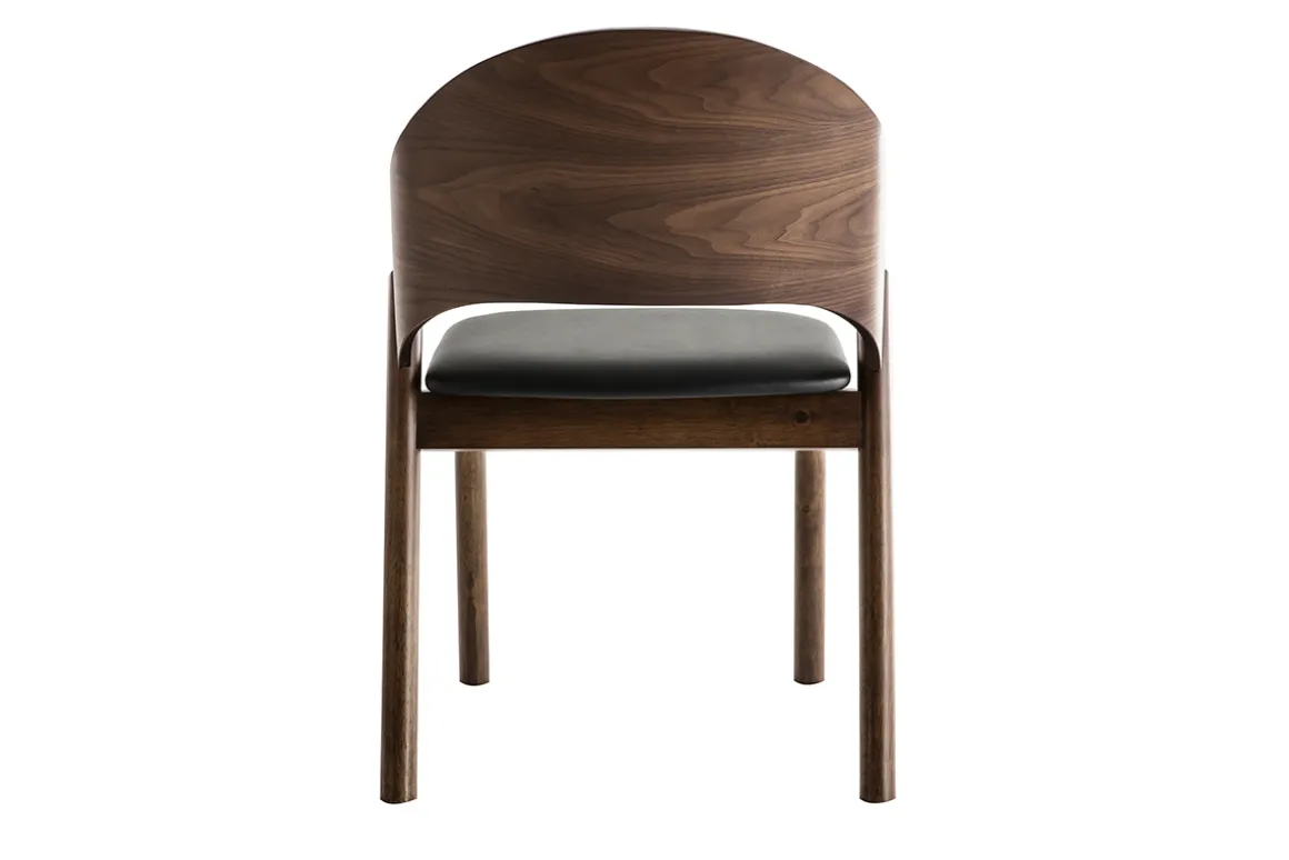 Discount Miliboo Sillas vintage nogal y negro (lote de 2) AVALON