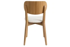 Clearance Miliboo Sillas vintage roble y asiento blanco (lote de 2) LUCIA