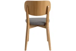 Sale Miliboo Sillas vintage roble y asiento gris jaspeado (lote de 2) LUCIA