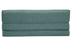 New Miliboo Sillón cama 2 plazas de tela verde grisáceo KATY