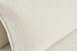 Outlet Miliboo Sillón cama de 1 plaza de borreguillo blanco VICTOR