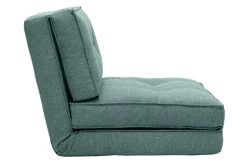 Hot Miliboo Sillón cama de 1 plaza de tela verde celadón SALLY