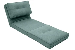 Hot Miliboo Sillón cama de 1 plaza de tela verde celadón SALLY