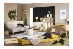 Online Miliboo Sillón cama de 1 plaza de tela terracota SALLY