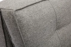 Cheap Miliboo Sillón cama de 1 plaza de tela gris jaspeado SALLY