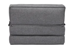 Store Miliboo Sillón cama de 1 plaza de tela gris KATY