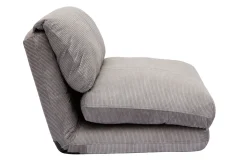 Clearance Miliboo Sillón cama de 1 plaza pana gris claro SPENCER