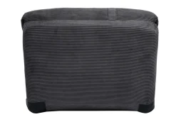 Discount Miliboo Sillón cama de 1 plaza pana gris oscuro SPENCER