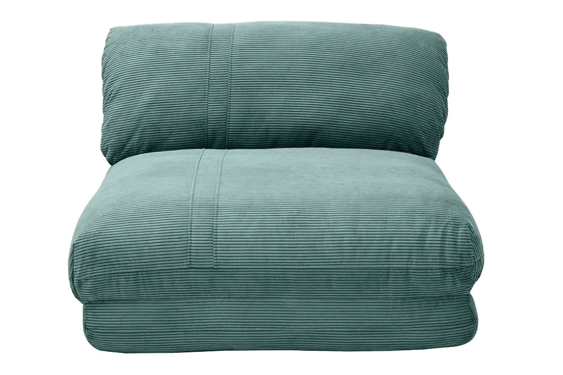Flash Sale Miliboo Sillón cama de 1 plaza pana color celadón SPENCER
