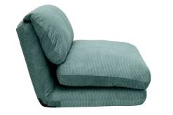 Flash Sale Miliboo Sillón cama de 1 plaza pana color celadón SPENCER