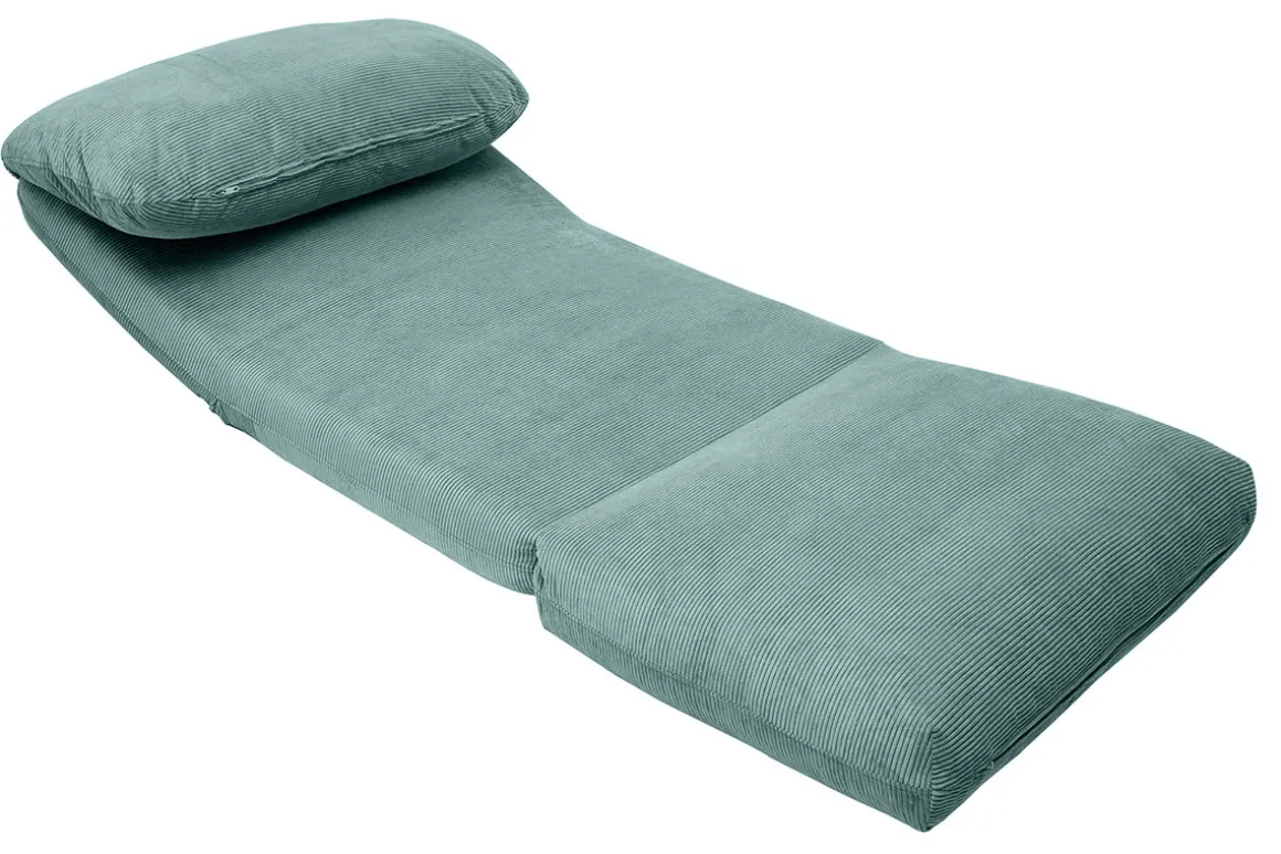 Flash Sale Miliboo Sillón cama de 1 plaza pana color celadón SPENCER