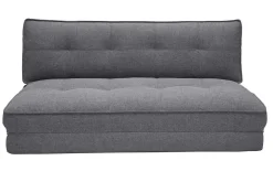 Best Sale Miliboo Sillón cama de 2 plazas convertible en tela gris SALLY