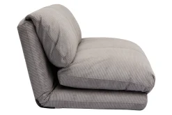 Hot Miliboo Sillón cama de 2 plazas de pana gris claro SPENCER