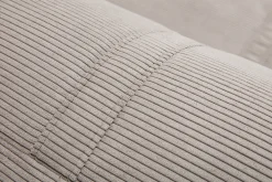 Hot Miliboo Sillón cama de 2 plazas de pana gris claro SPENCER