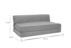 Cheap Miliboo Sillón cama de 2 plazas de tejido efecto aterciopelado amarillo mostaza KATY