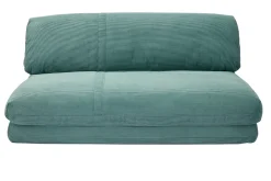 Outlet Miliboo Sillón cama de 2 plazas de pana verde celadón SPENCER