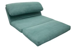 Outlet Miliboo Sillón cama de 2 plazas de pana verde celadón SPENCER