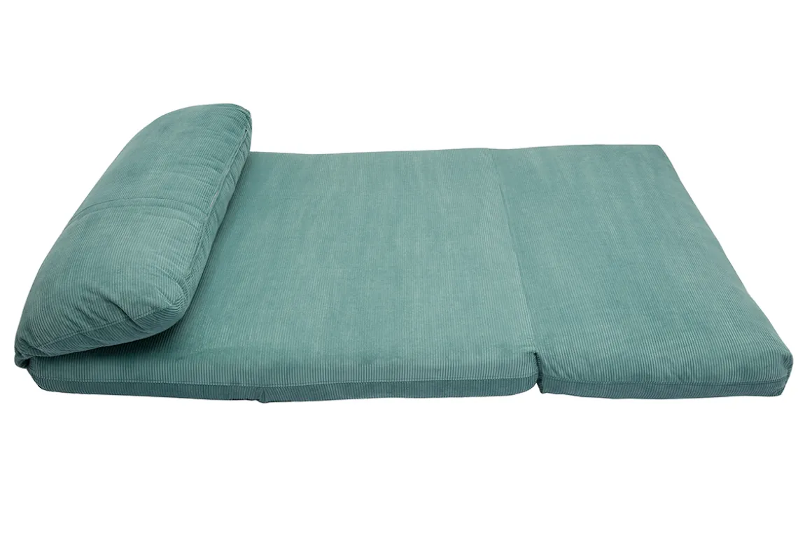 Outlet Miliboo Sillón cama de 2 plazas de pana verde celadón SPENCER