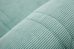 Outlet Miliboo Sillón cama de 2 plazas de pana verde celadón SPENCER