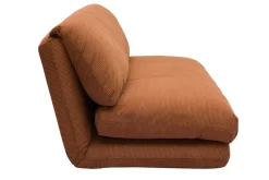 Fashion Miliboo Sillón cama de 2 plazas de pana terracota SPENCER