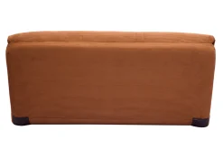 Fashion Miliboo Sillón cama de 2 plazas de pana terracota SPENCER