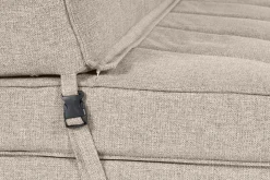 Cheap Miliboo Sillón cama de 2 plazas de tela color topo KATY