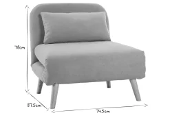 Cheap Miliboo Sillón cama nórdico de tela amarillo mostaza AMIKO