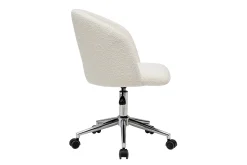 Store Miliboo Sillón de escritorio de tejido efecto borreguillo VANITY