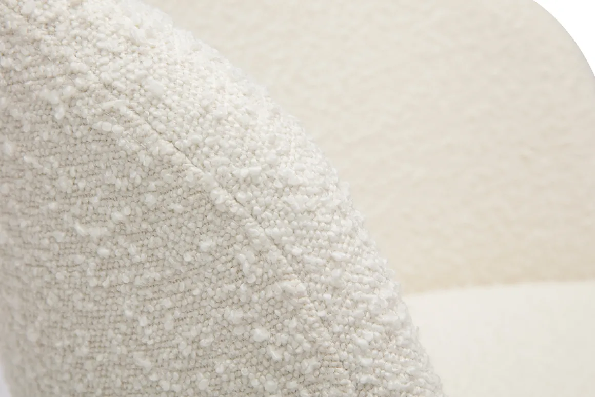 Store Miliboo Sillón de escritorio de tejido efecto borreguillo VANITY