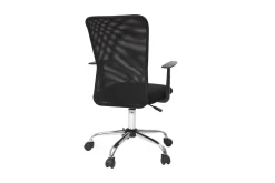 Hot Miliboo Sillón de escritorio diseño malla negra PLUZ