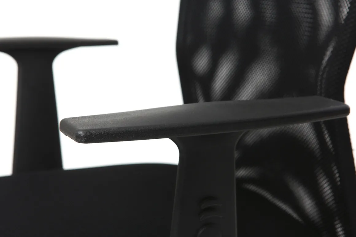 Hot Miliboo Sillón de escritorio diseño malla negra PLUZ