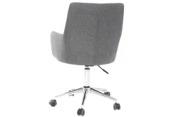 Online Miliboo Sillón de escritorio diseño tejido gris antracita SHANA