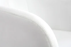 Online Miliboo Sillón de escritorio diseño PU blanco BALTIK