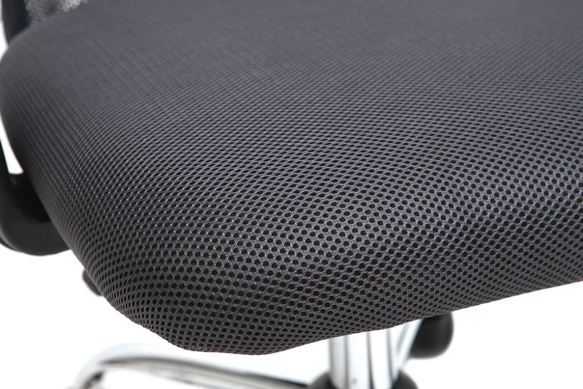 Shop Miliboo Sillón de escritorio diseño malla gris PLUZ