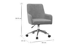 Flash Sale Miliboo Sillón de escritorio diseño terciopelo amarillo mostaza SHANA