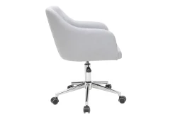Discount Miliboo Sillón de escritorio diseño tejido gris claro BALTIK (Este producto ya no se comercializa)