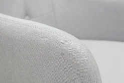 Discount Miliboo Sillón de escritorio diseño tejido gris claro BALTIK (Este producto ya no se comercializa)